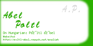 abel poltl business card